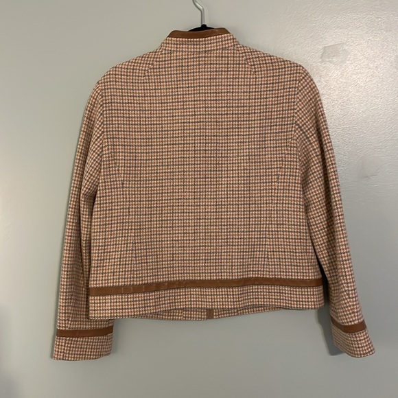 Pendleton blazer wool/leather - Picture 3 of 5